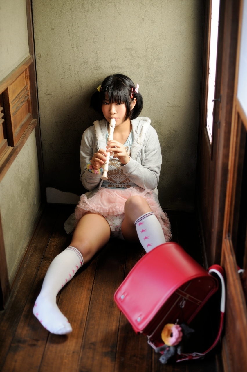 [Cosplay] Hot Flute Student - Pigtails & Perfect Ass